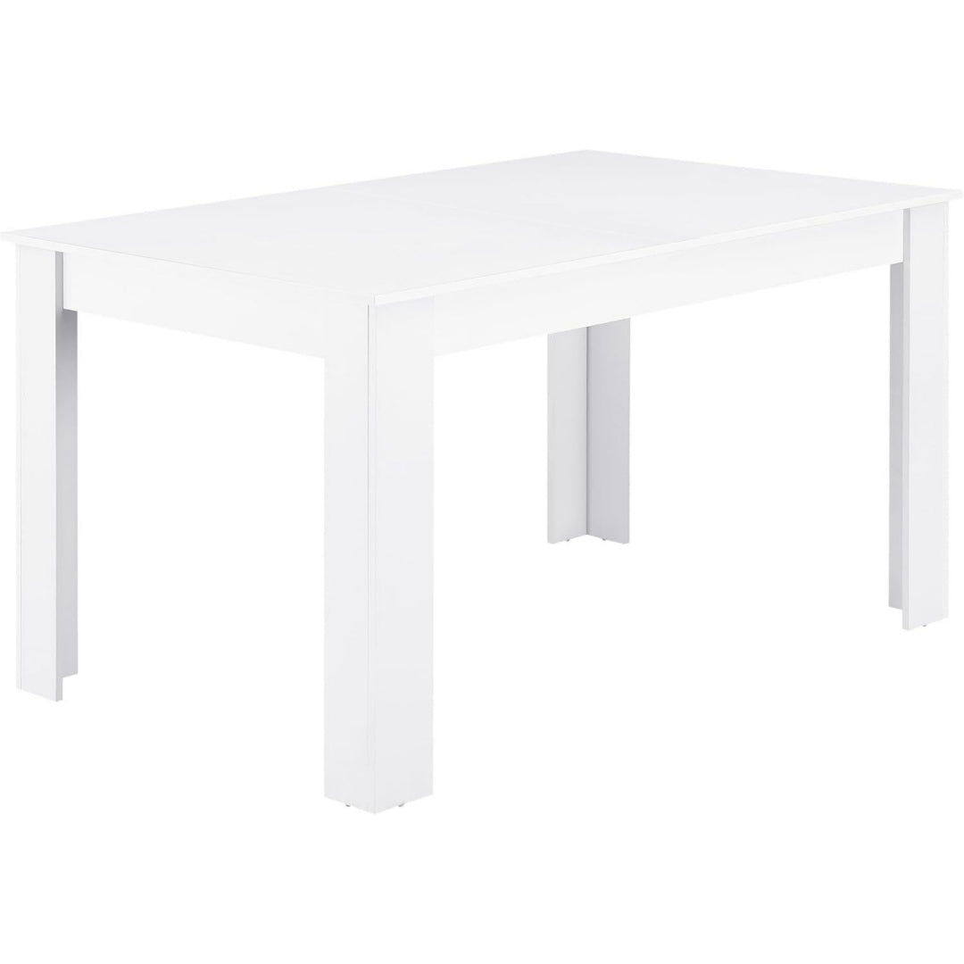 Accento naturale tavoli da sala da pranzo in legno bianco