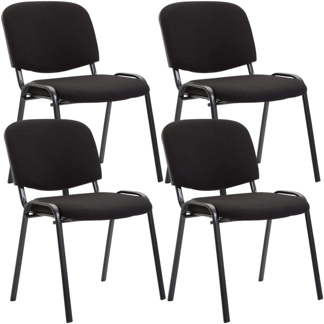 Finitura armoniosa sedie per sala d attesa in metallo nero
