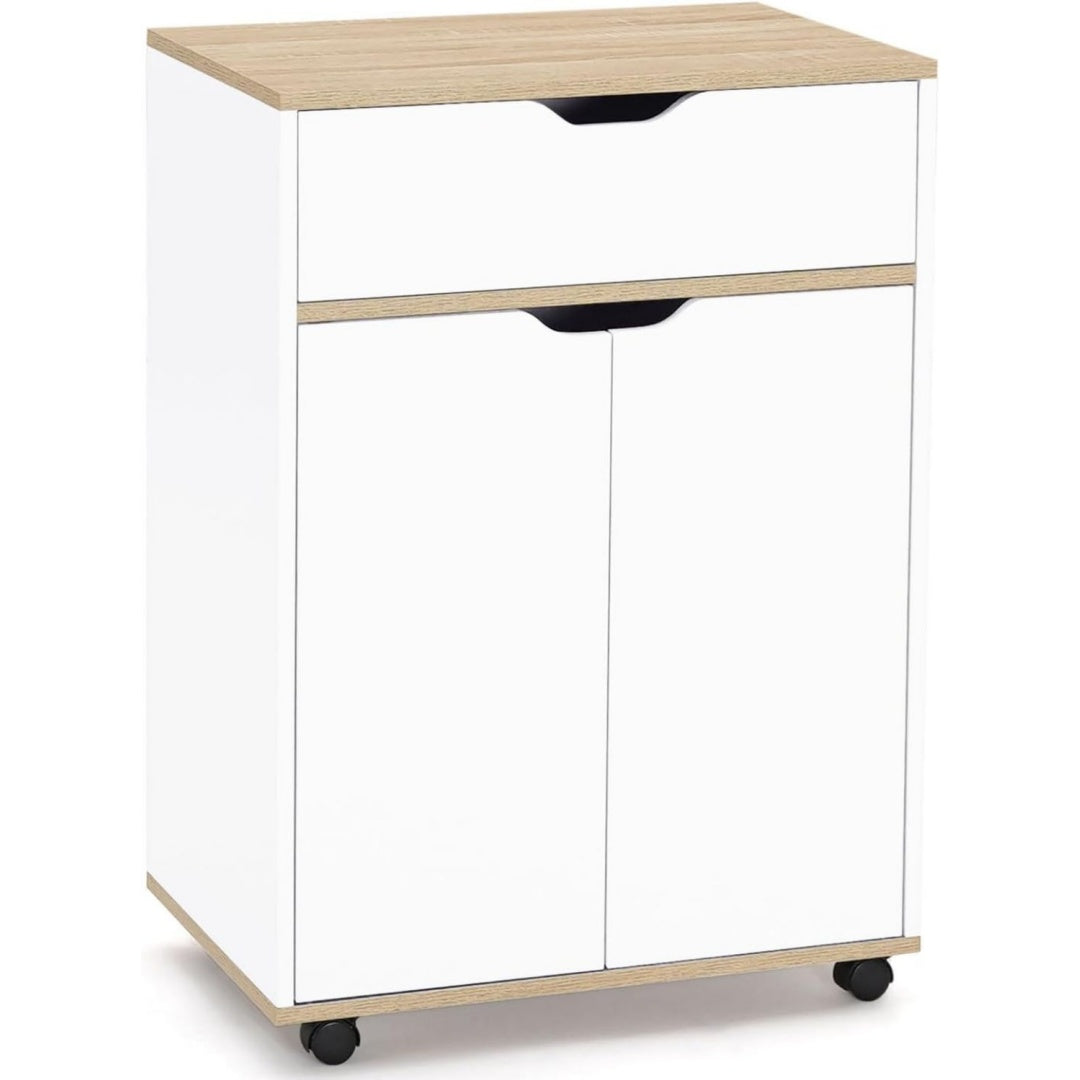 Arredo contemporaneo moduli componibili in legno bianco