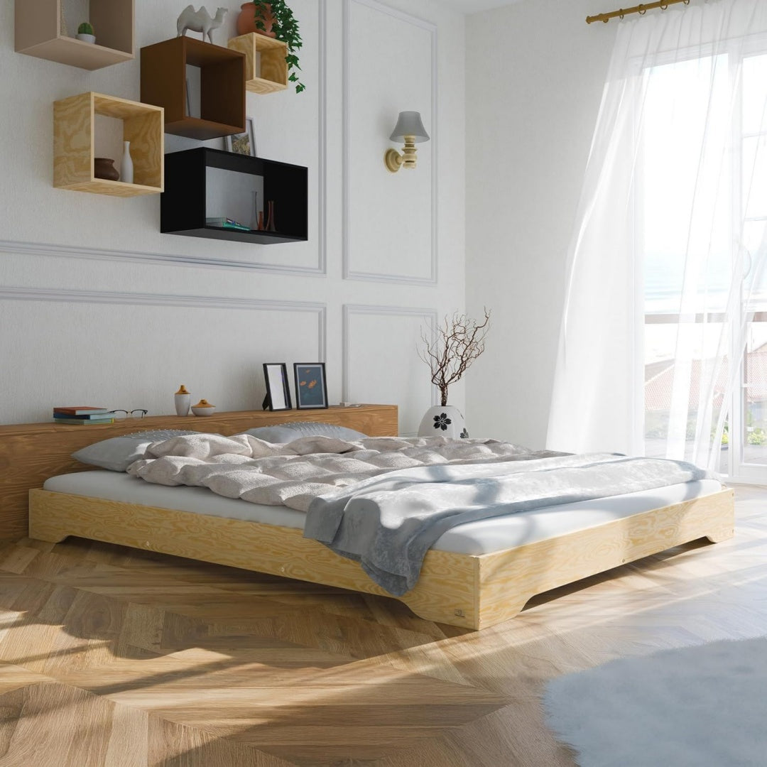 Accento naturale letti in legno