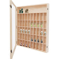 Linea essenziale vetrinette in legno trasparente