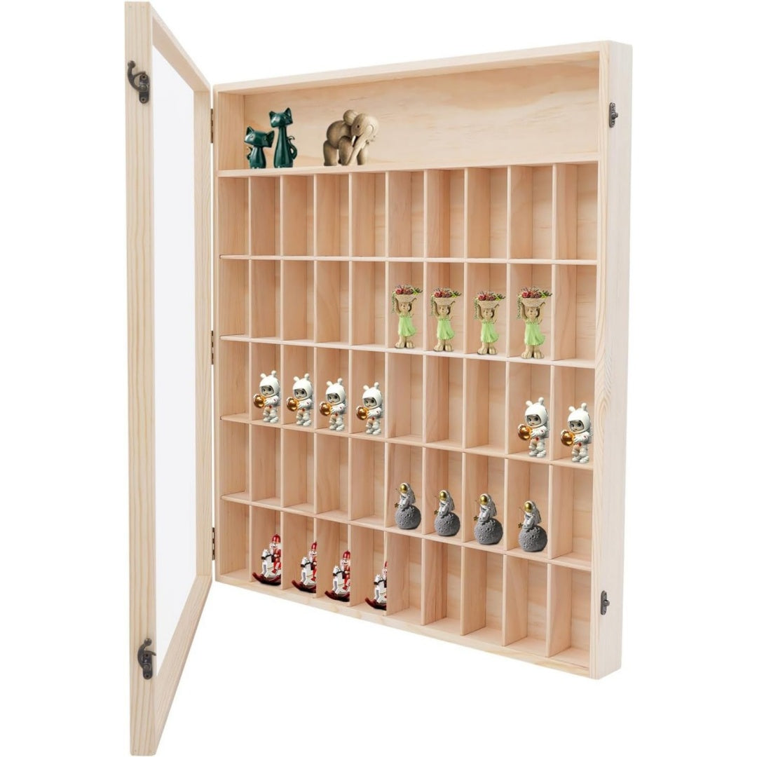 Linea essenziale vetrinette in legno trasparente