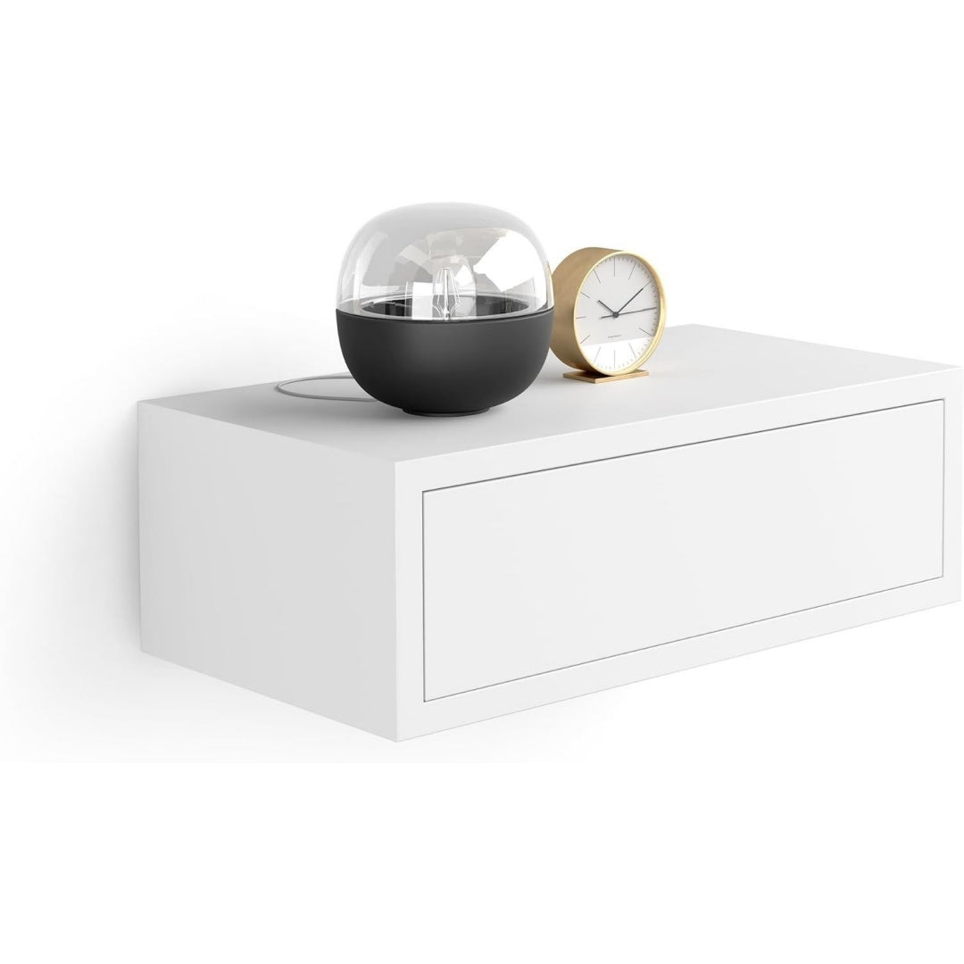 Forma equilibrata comodini bianco