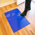 Arredo contemporaneo zerbini impermeabile blu