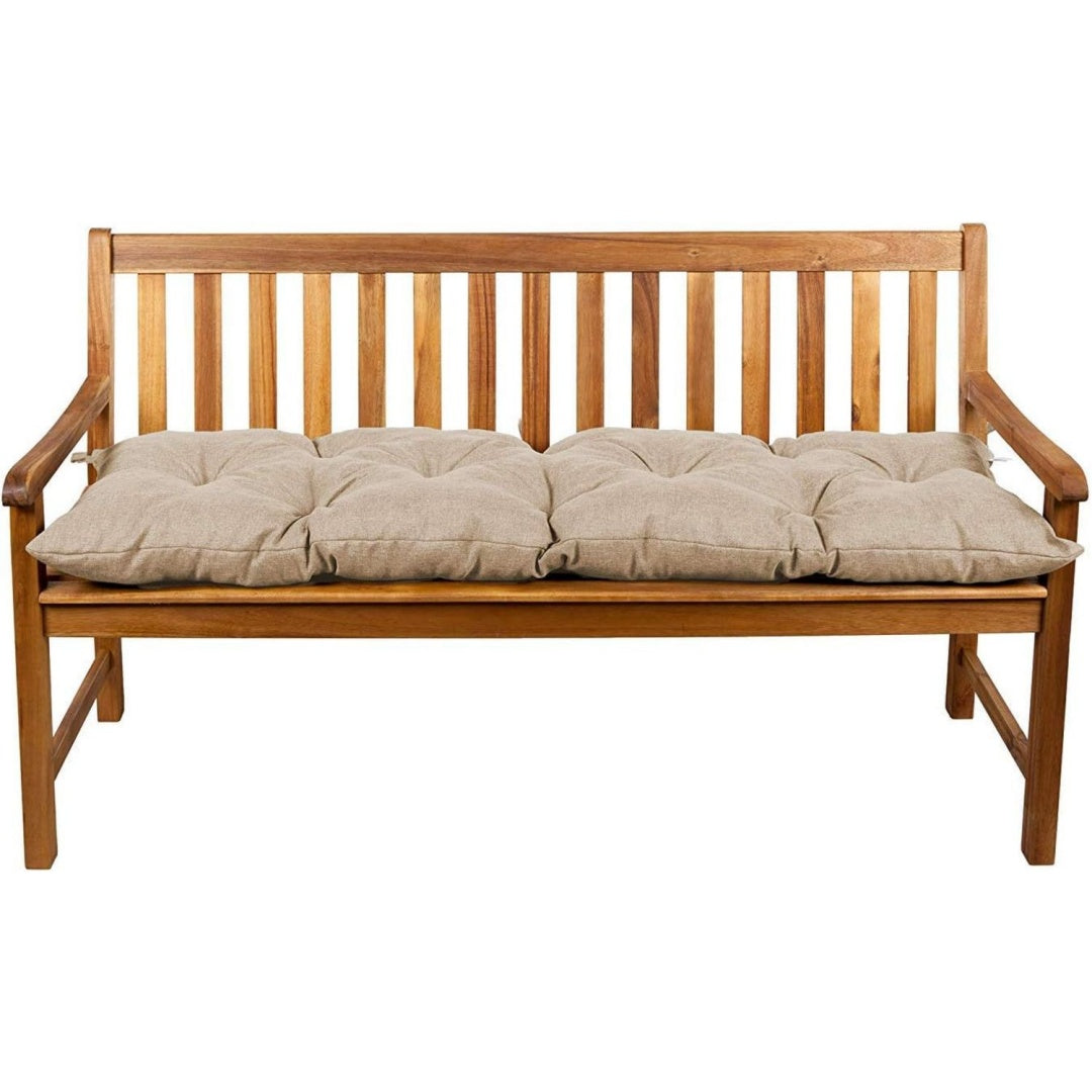 Linea essenziale cuscini per panche in tessuto beige